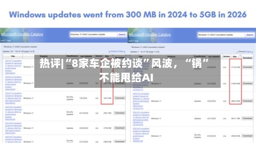 热评|“8家车企被约谈”风波，“锅”不能甩给AI-第2张图片